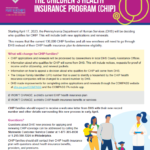 Image from:Fact Sheet: Important Changes to the Children’s Health Insurance Program (CHIP) – April 2023